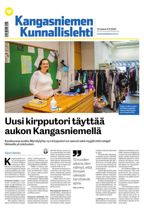 Kangasniemen kunnallislehti 6.8.2026