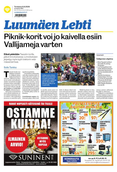 Luumäen Lehti 6.8.2026