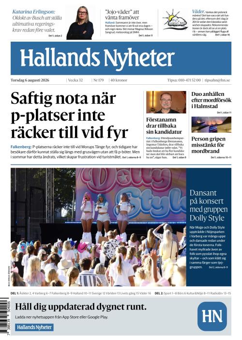 Hallands Nyheter 6.8.2026