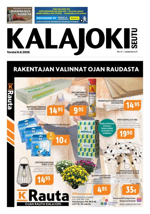 Kalajokiseutu 6.8.2026