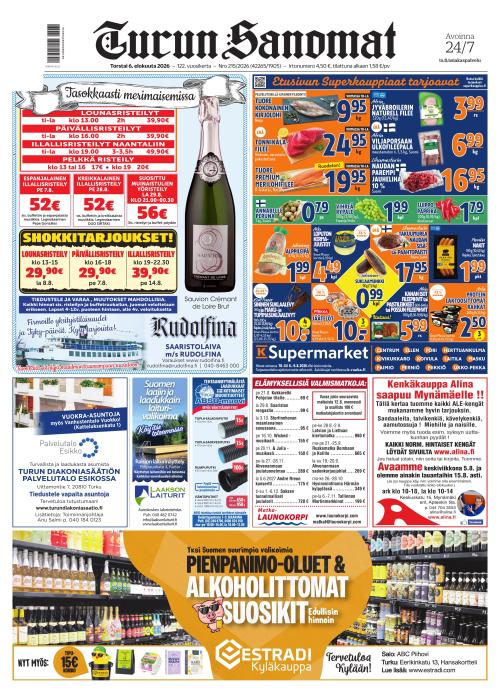 Turun Sanomat 6.8.2026