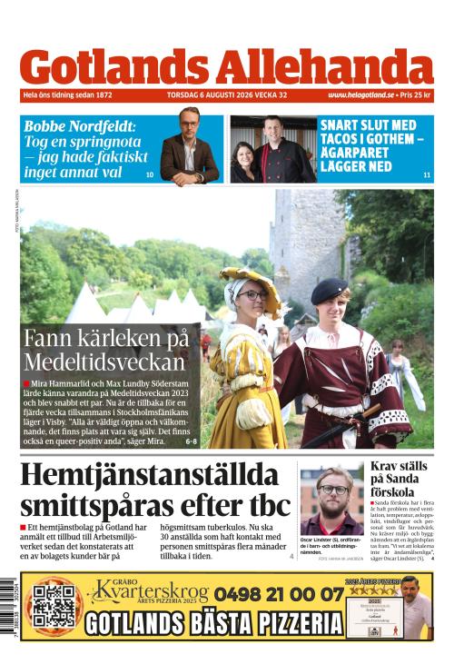 Gotlands Allehanda 6.8.2026