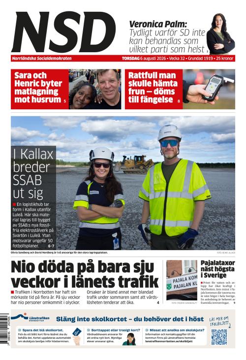 Norrländska Socialdemokraten 6.8.2026