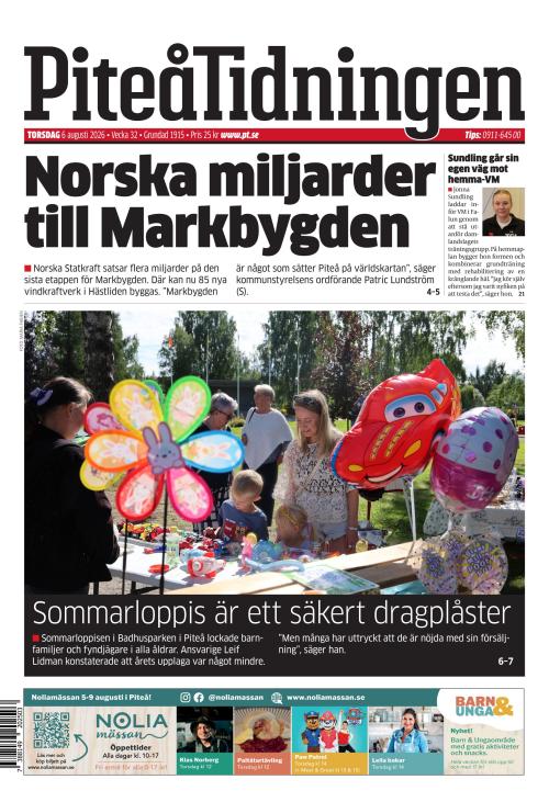 Piteå-Tidningen 6.8.2026
