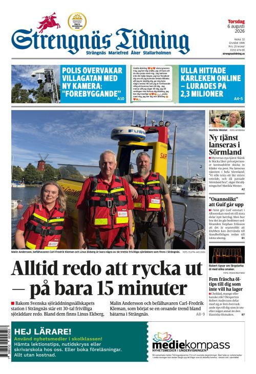 Strengnäs Tidning 6.8.2026