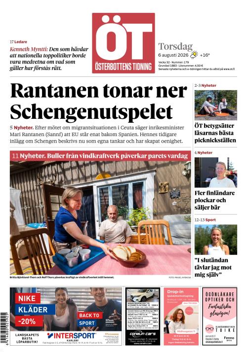 Österbottens Tidning 6.8.2026