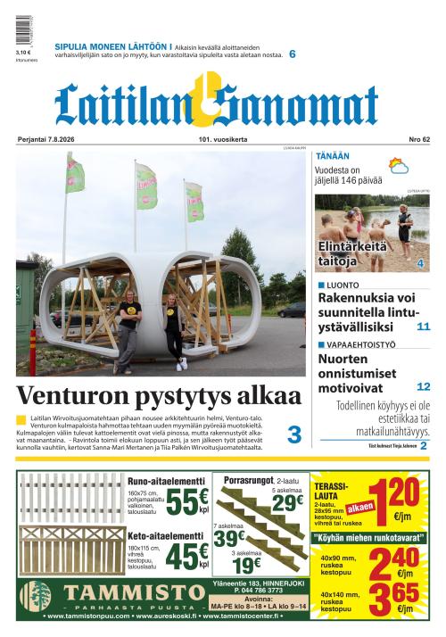 Laitilan Sanomat 7.8.2026