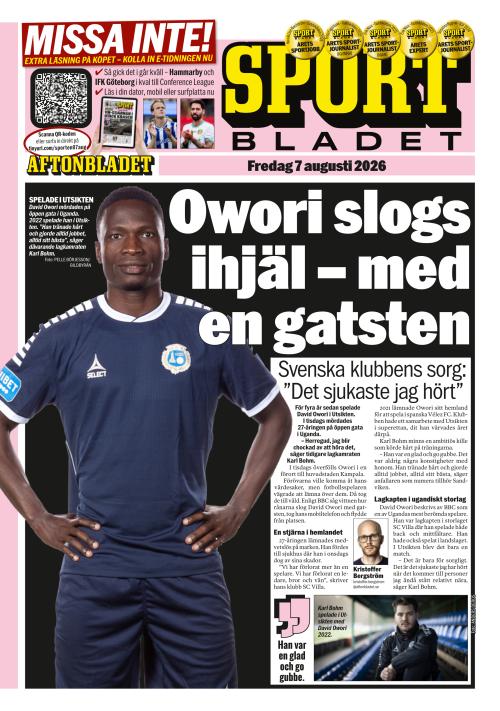 Aftonbladet Sportbladet 7.8.2026