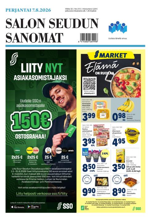 Salon Seudun Sanomat 7.8.2026