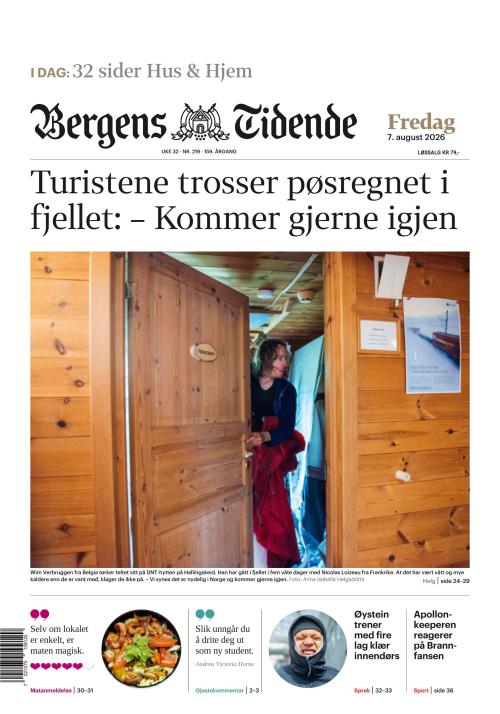 Bergens Tidende 7.8.2026