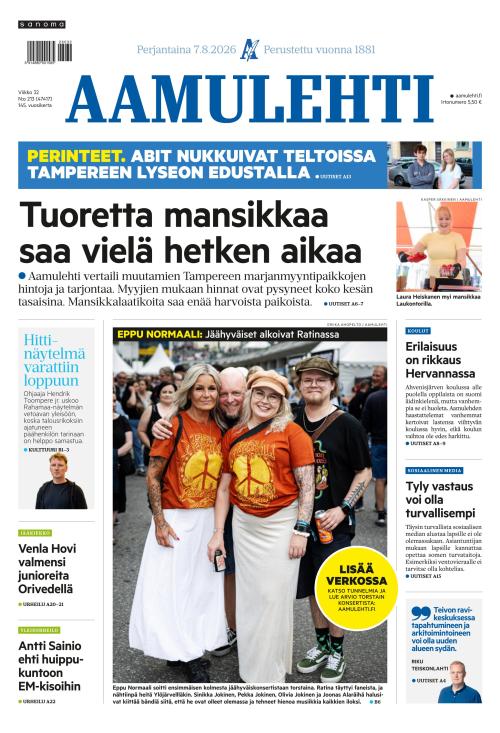 Aamulehti 7.8.2026