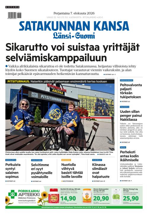 Satakunnan Kansa Länsi-Suomi 7.8.2026