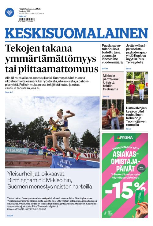 Keskisuomalainen 7.8.2026