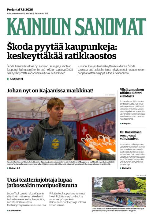 Kainuun Sanomat 7.8.2026