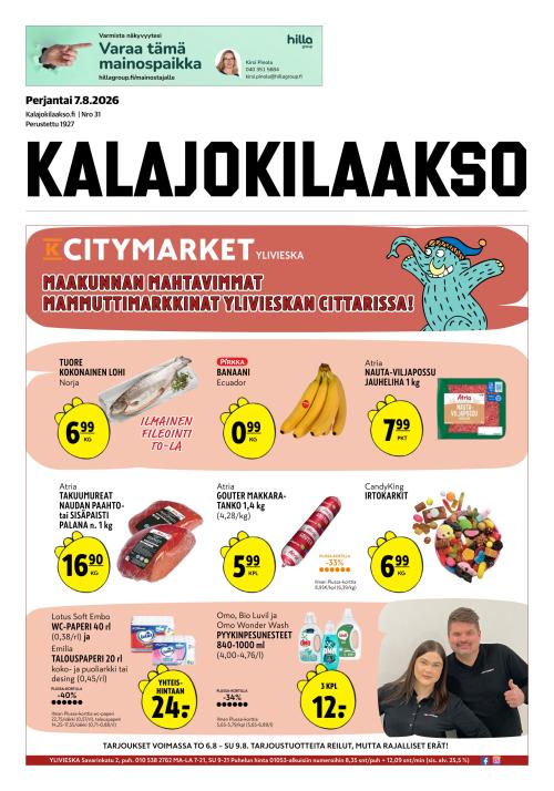 Kalajokilaakso ja Kalajaska 7.8.2026