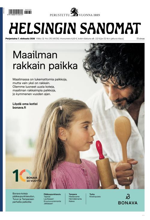 Helsingin Sanomat 7.8.2026