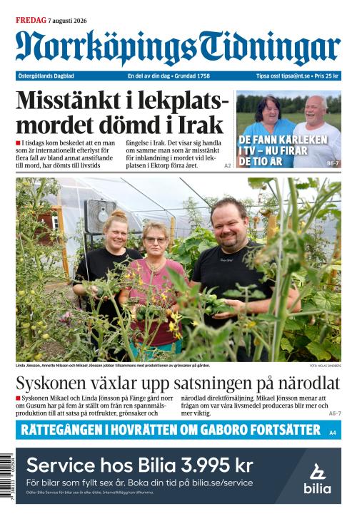 Norrköpings Tidningar 7.8.2026