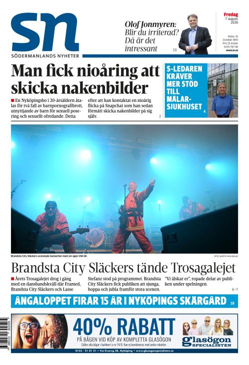 Södermanlands Nyheter 7.8.2026