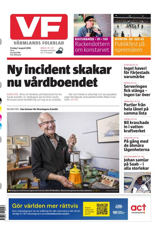 Värmlands Folkblad 7.8.2026