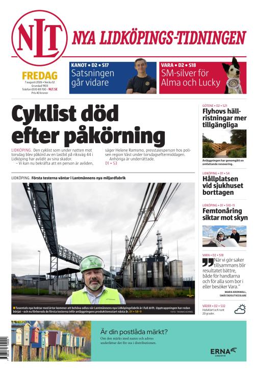 Nya Lidköpings-Tidningen 7.8.2026