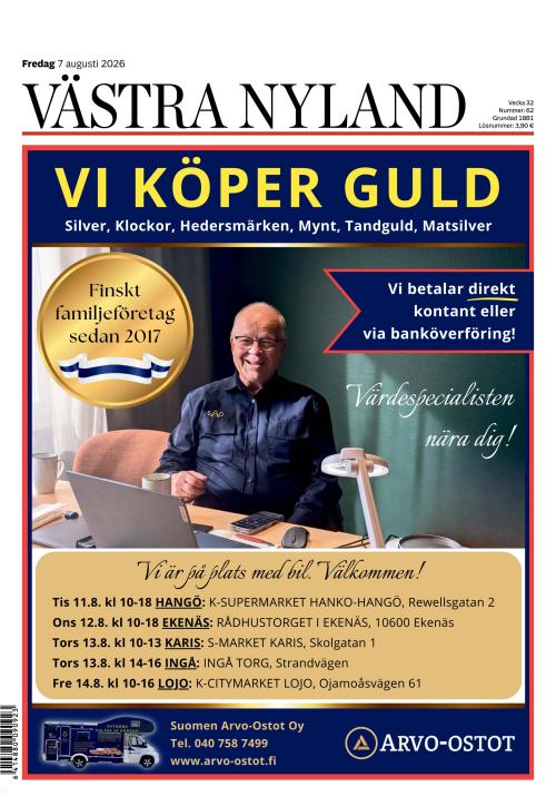 Västra Nyland 7.8.2026