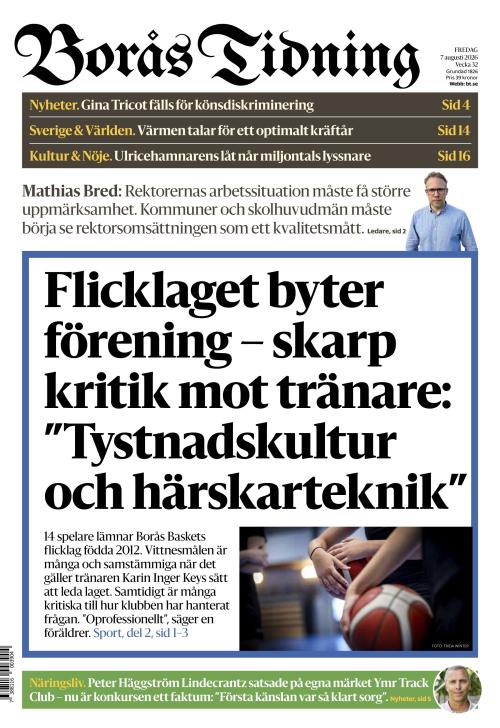 Borås Tidning 7.8.2026