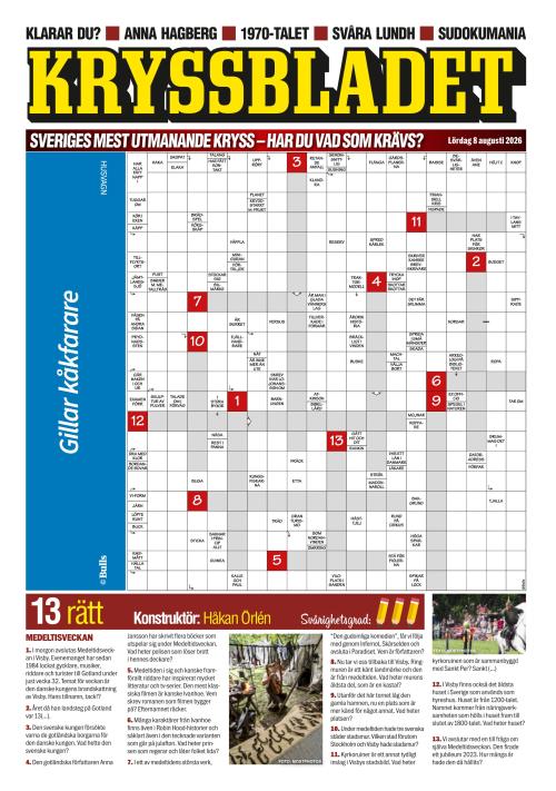 Aftonbladet Lördag 8.8.2026