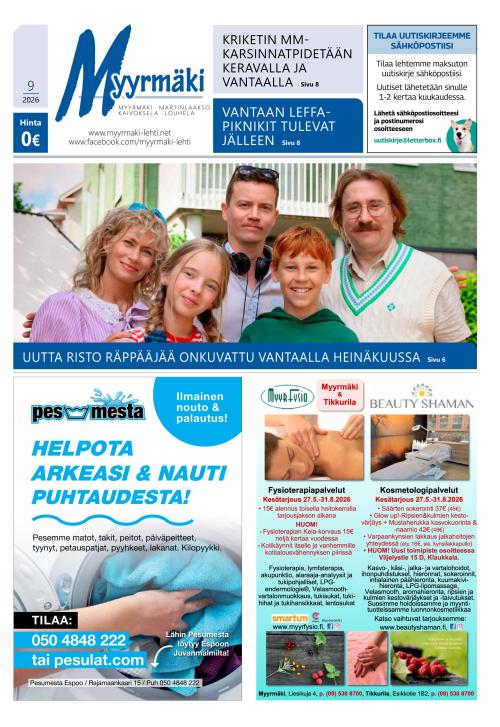 Myyrmäki-lehti 7.8.2026