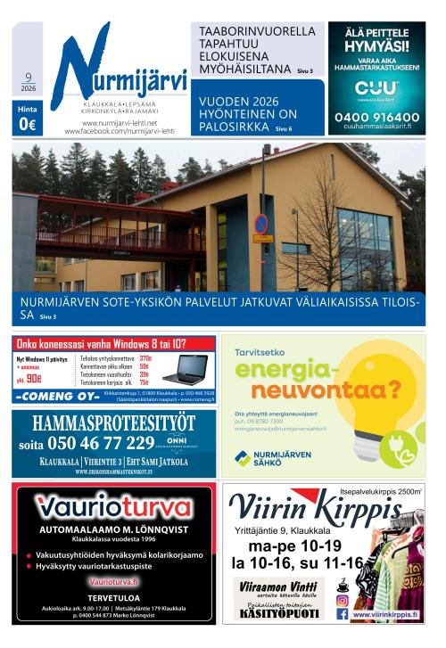 Nurmijärvi-lehti 7.8.2026