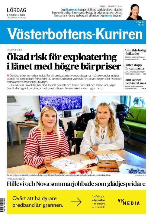 Västerbottens-Kuriren (SE) 8.8.2026
