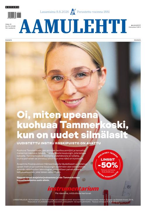 Aamulehti 8.8.2026