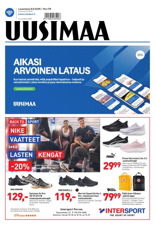 Uusimaa 8.8.2026