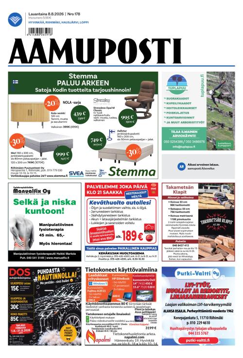 Aamuposti 8.8.2026