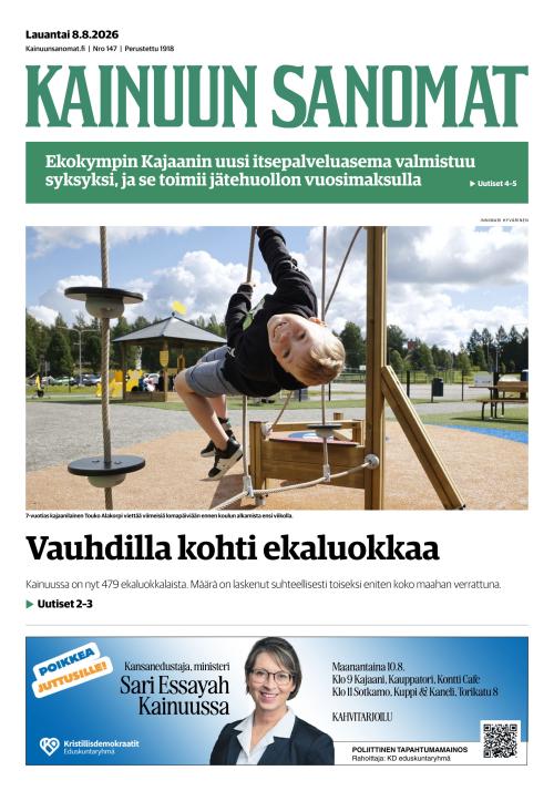 Kainuun Sanomat 8.8.2026