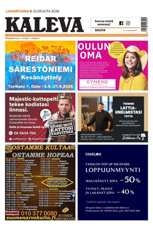 Kaleva 8.8.2026