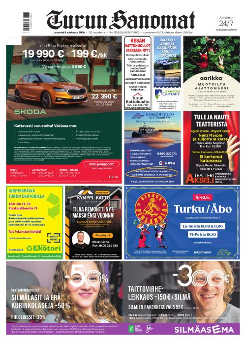 Turun Sanomat 8.8.2026