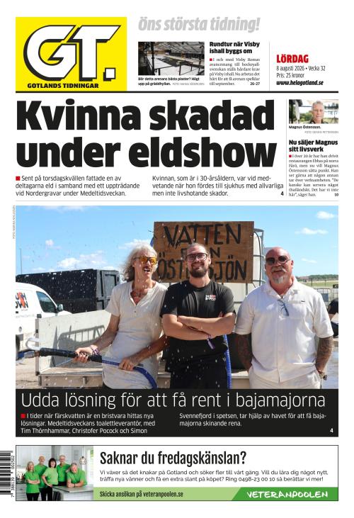 Gotlands Tidningar 8.8.2026
