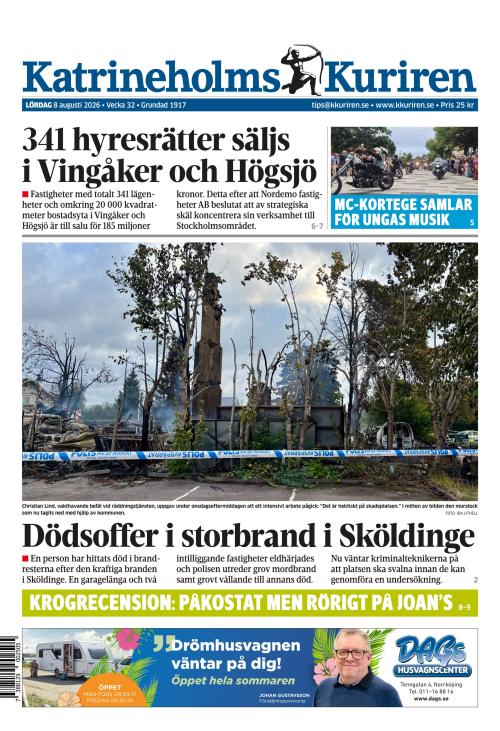 Katrineholms-Kuriren 8.8.2026