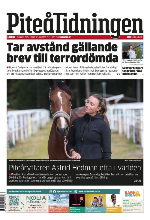 Piteå-Tidningen 8.8.2026