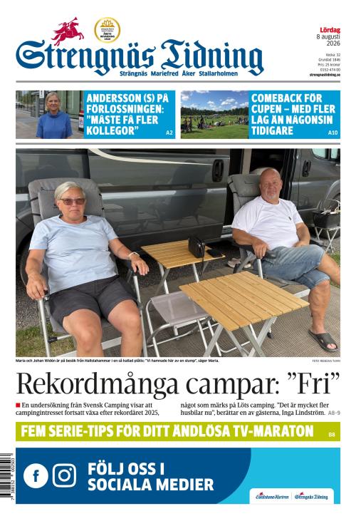 Strengnäs Tidning 8.8.2026