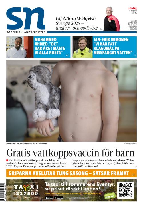 Södermanlands Nyheter 8.8.2026