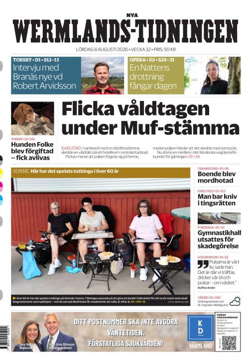 Nya Wermlands-Tidningen 8.8.2026