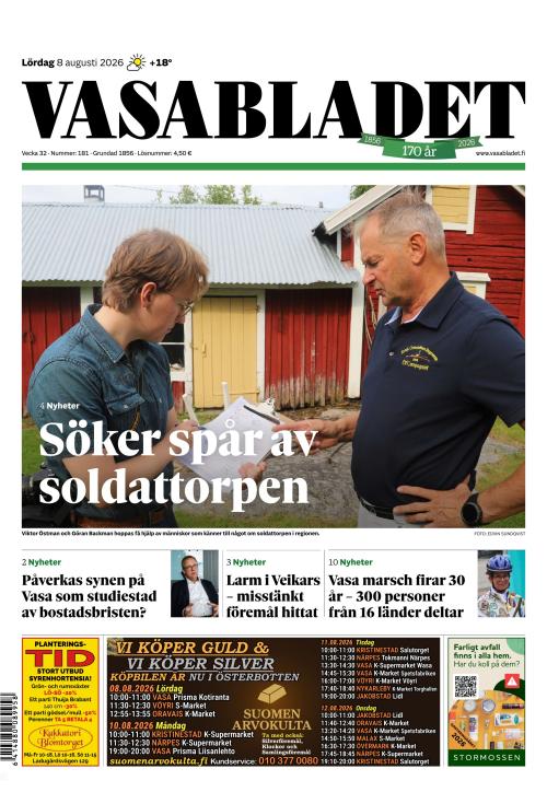 Vasabladet 8.8.2026