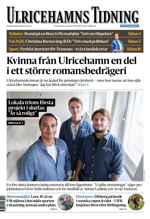 Ulricehamns Tidning 8.8.2026