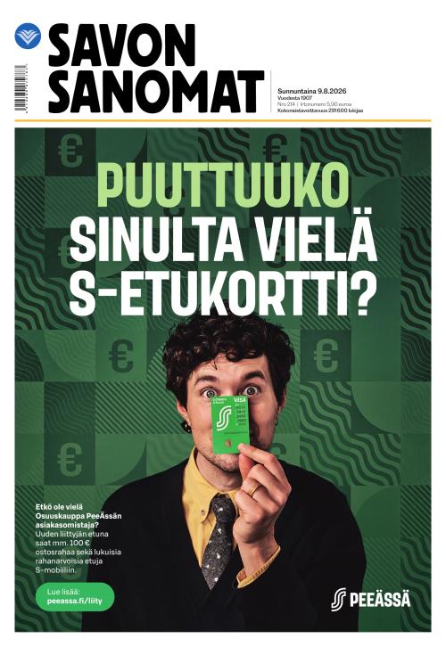 Savon Sanomat 9.8.2026
