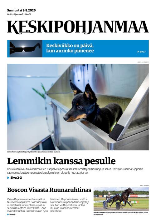 Keskipohjanmaa 9.8.2026