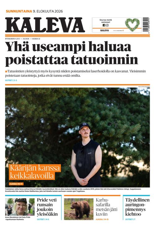 Kaleva 9.8.2026