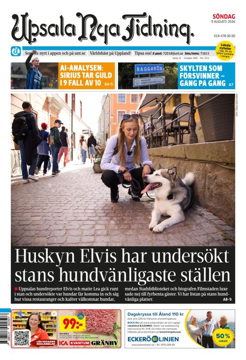Upsala Nya Tidning 9.8.2026