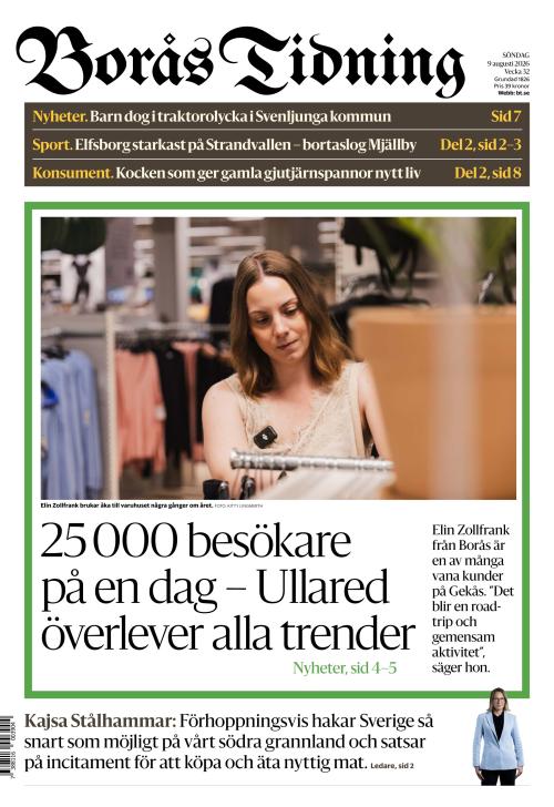 Borås Tidning 9.8.2026