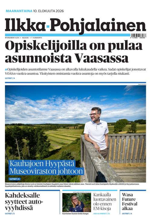 Ilkka-Pohjalainen 10.8.2026